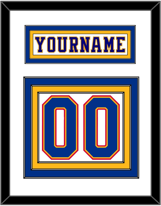 St. Louis Nameplate & Number (Back) - Home White (1984-1985) - Premier Tier 1