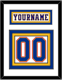 St. Louis Nameplate & Number (Back) - Home White (1984-1985) - Triple Mat 1