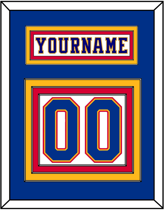 St. Louis Nameplate & Number (Back) - Home White (1984-1985) - Premier Tier 2