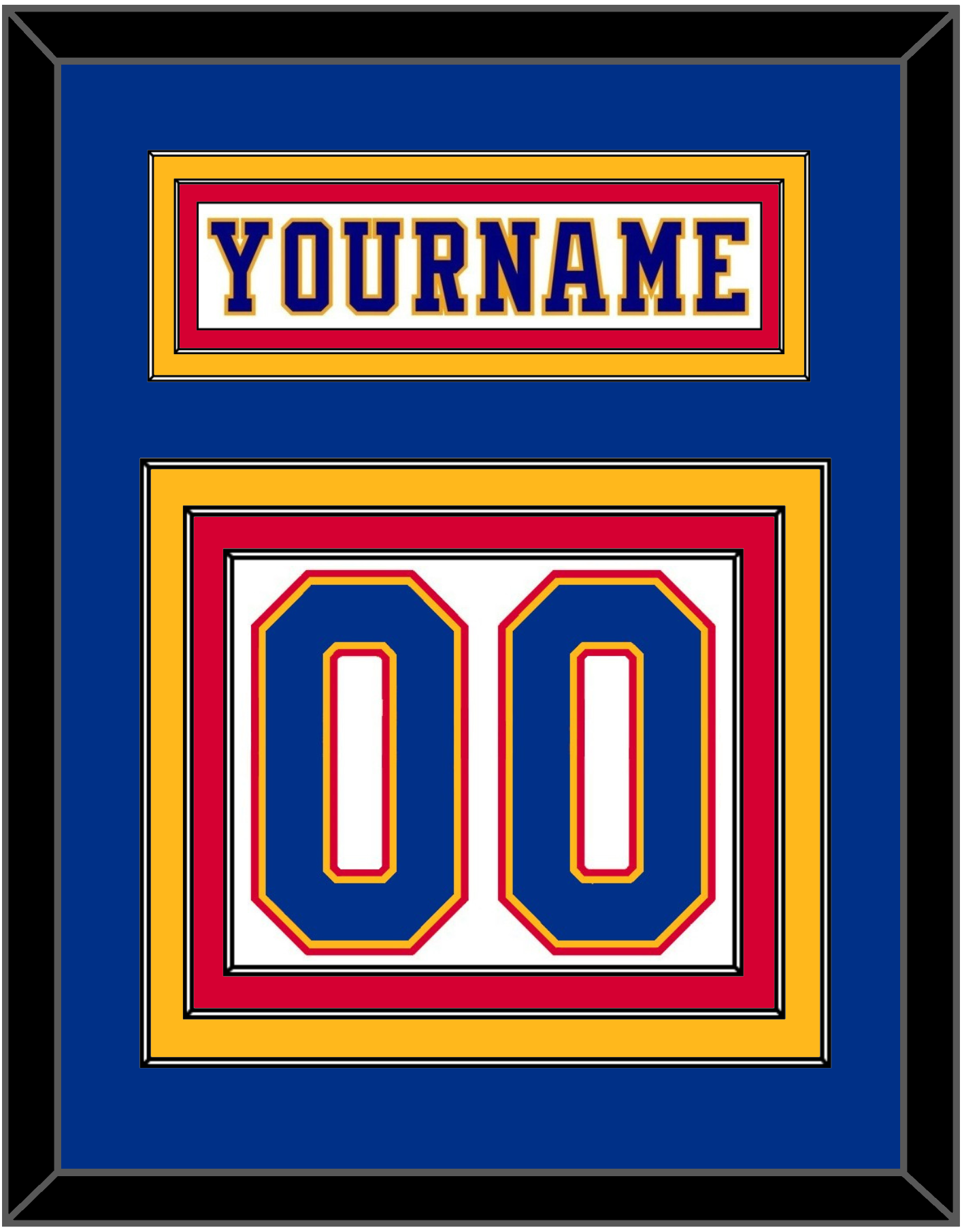 St. Louis Nameplate & Number (Back) - Home White (1984-1985) - Premier Tier 2