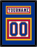 St. Louis Nameplate & Number (Back) - Home White (1984-1985) - Triple Mat 2