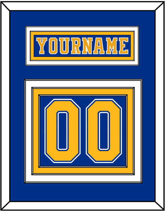 St. Louis Nameplate & Number (Back) - Road Blue (1984-1985) - Premier Tier 2