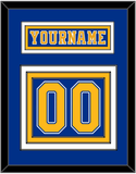 St. Louis Nameplate & Number (Back) - Road Blue (1977-1984) - Triple Mat 2