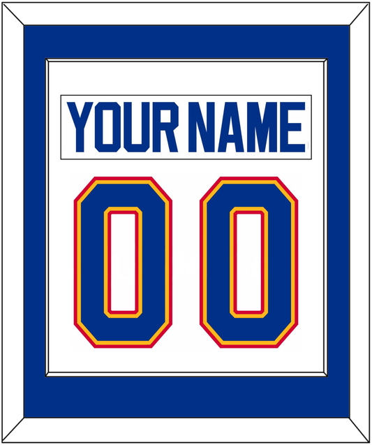 St. Louis Nameplate & Number (Back) Combined - Home White (1987-1992) - Essential Tier 1