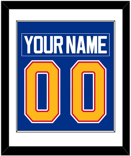 St. Louis Nameplate & Number (Back) Combined - Road Blue (1987-1992) - Essential Tier 1