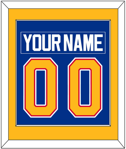 St. Louis Nameplate & Number (Back) Combined - Road Blue (1987-1992) - Essential Tier 2