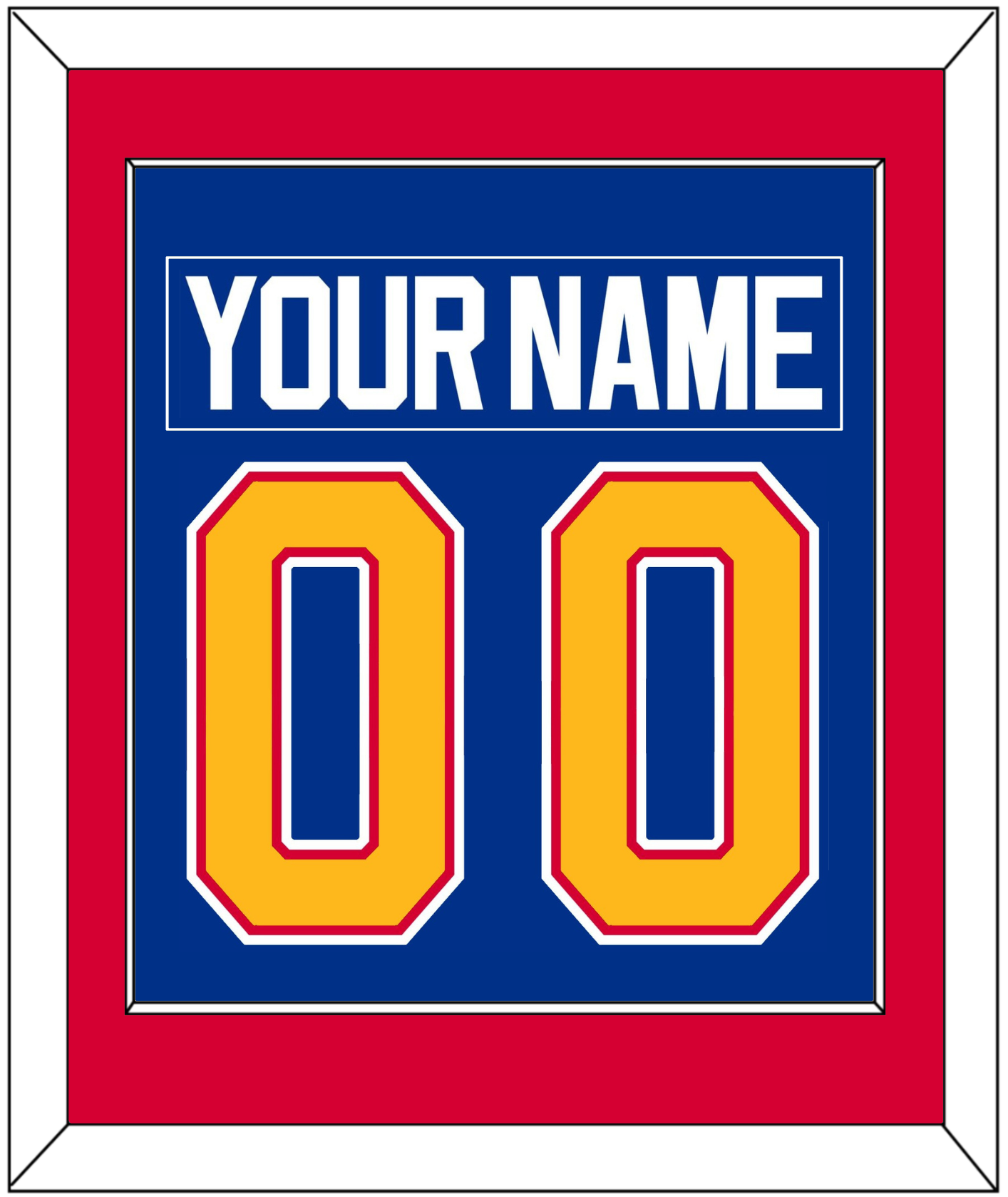 St. Louis Nameplate & Number (Back) Combined - Road Blue (1987-1992) - Essential Tier 3