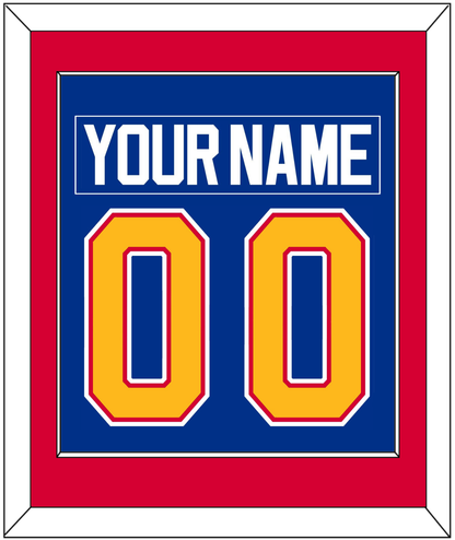St. Louis Nameplate & Number (Back) Combined - Road Blue (1987-1992) - Essential Tier 3