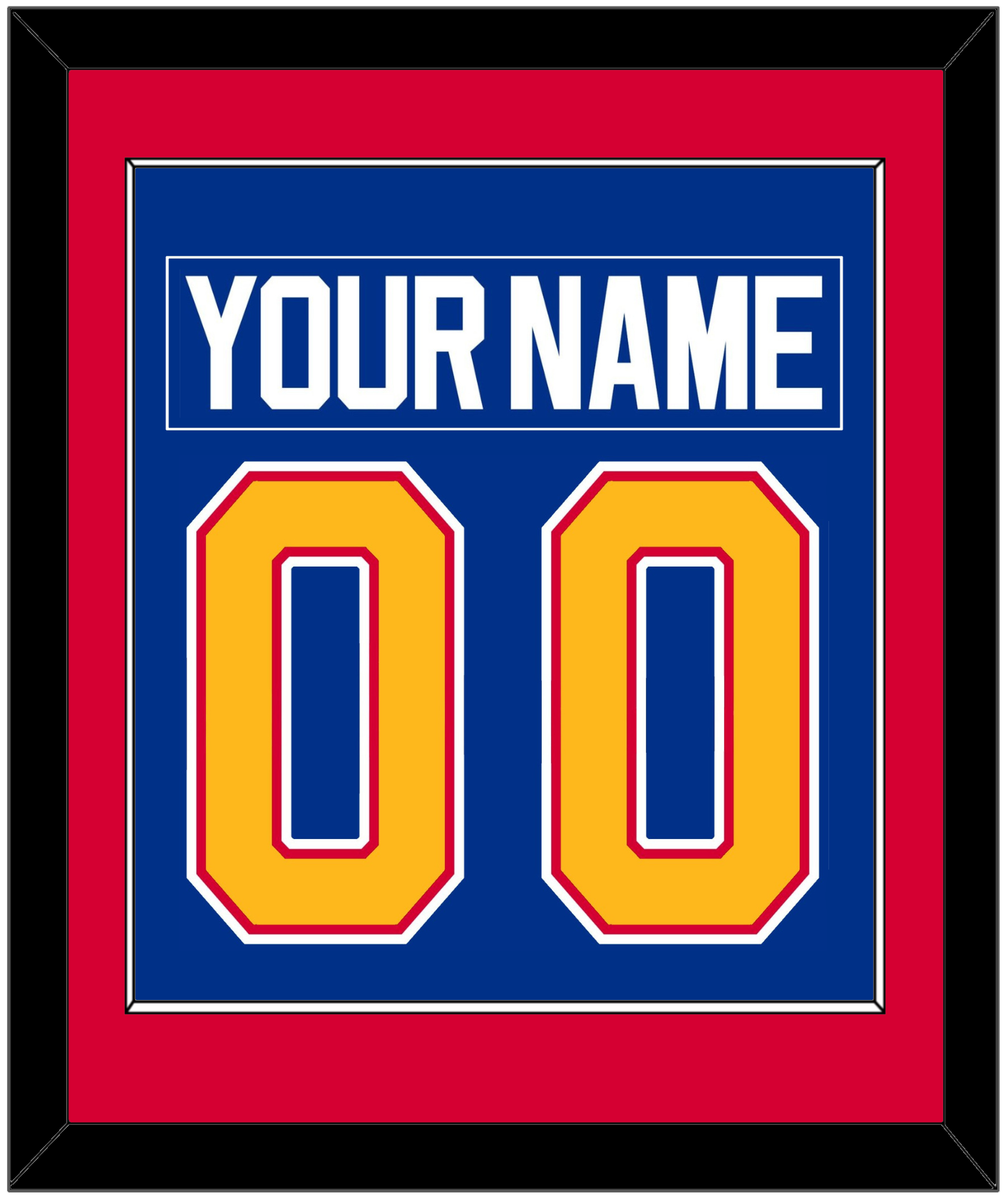 St. Louis Nameplate & Number (Back) Combined - Road Blue (1987-1992) - Essential Tier 3
