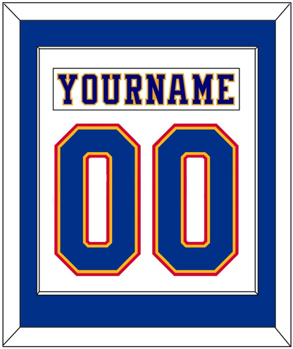 St. Louis Nameplate & Number (Back) Combined - Home White (1984-1985) - Essential Tier 1