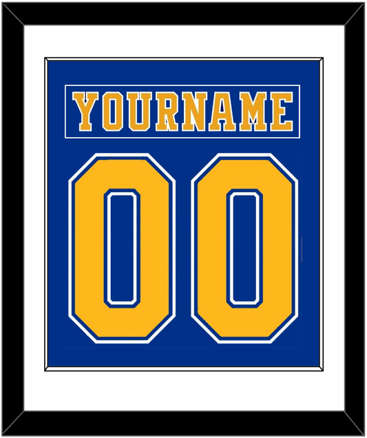 St. Louis Nameplate & Number (Back) Combined - Road Blue (1984-1985) - Essential Tier 1