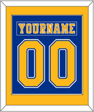 St. Louis Nameplate & Number (Back) Combined - Road Blue (1977-1984) - Single Mat 2