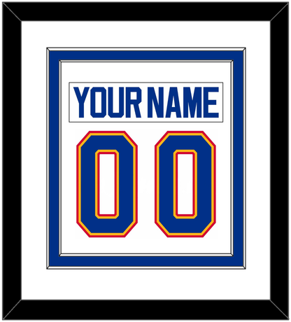 St. Louis Nameplate & Number (Back) Combined - Home White (1987-1992) - Signature Tier 1