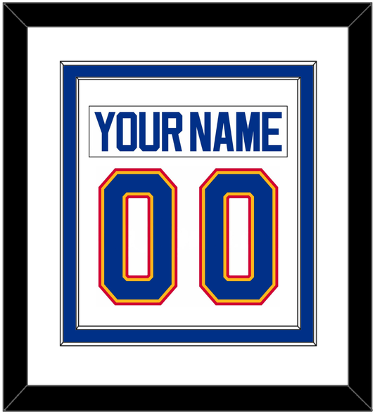 St. Louis Nameplate & Number (Back) Combined - Home White (1987-1992) - Signature Tier 1