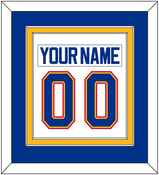 St. Louis Nameplate & Number (Back) Combined - Home White (1987-1992) - Signature Tier 1 (Copy)