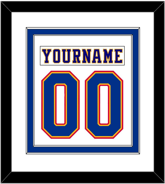 St. Louis Nameplate & Number (Back) Combined - Home White (1984-1985) - Signature Tier 1