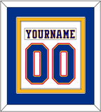 St. Louis Nameplate & Number (Back) Combined - Home White (1984-1985) - Double Mat 2