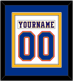 St. Louis Nameplate & Number (Back) Combined - Home White (1984-1985) - Double Mat 2