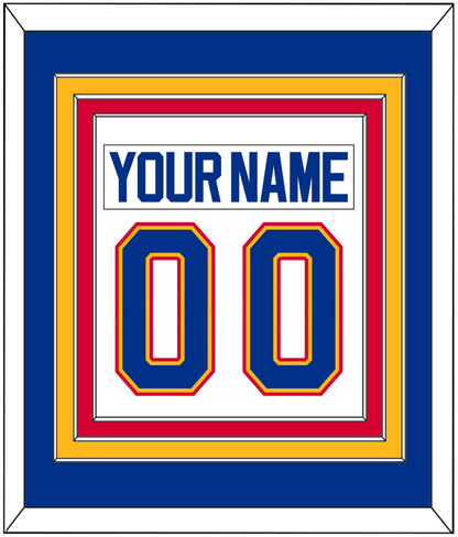 St. Louis Nameplate & Number (Back) Combined - Road White (1987-1992) - Premier Tier 2