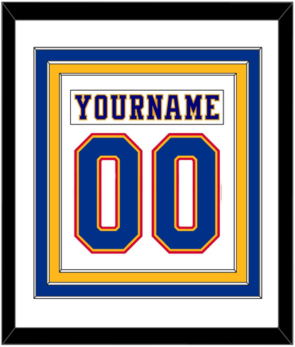 St. Louis Nameplate & Number (Back) Combined - Home White (1984-1985) - Premier Tier 1