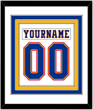 St. Louis Nameplate & Number (Back) Combined - Home White (1984-1985) - Triple Mat 1
