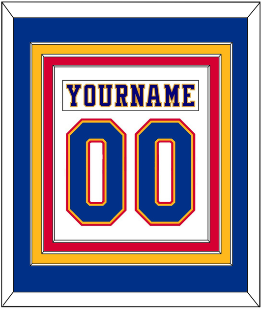 St. Louis Nameplate & Number (Back) Combined - Home White (1984-1985) - Premier Tier 2