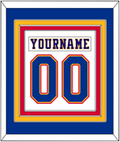 St. Louis Nameplate & Number (Back) Combined - Home White (1984-1985) - Triple Mat 2