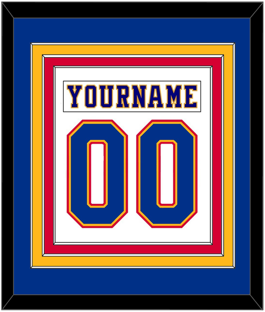 St. Louis Nameplate & Number (Back) Combined - Home White (1984-1985) - Premier Tier 2