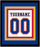 St. Louis Nameplate & Number (Back) Combined - Home White (1984-1985) - Triple Mat 2