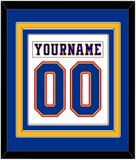 St. Louis Nameplate & Number (Back) Combined - Home White (1984-1985) - Triple Mat 3