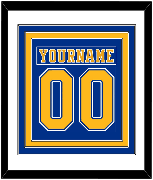 St. Louis Nameplate & Number (Back) Combined - Road Blue (1984-1985) - Premier Tier 1