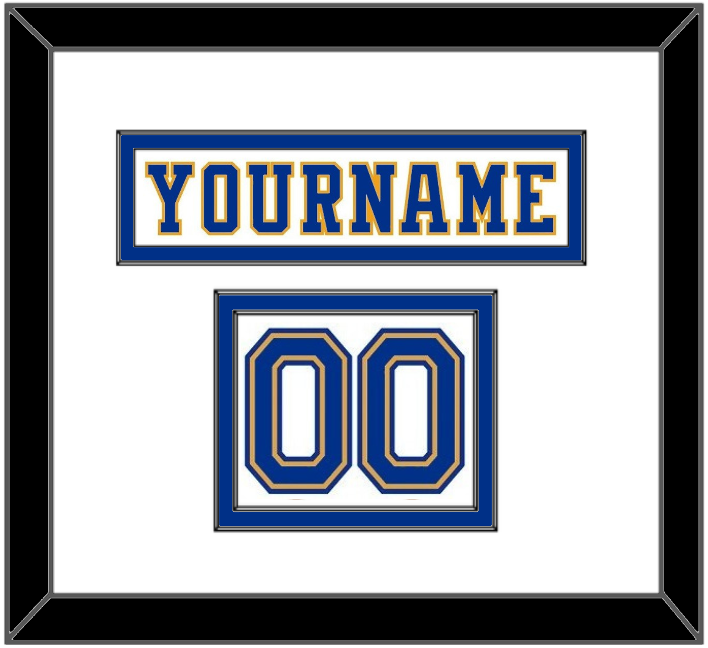 St. Louis Nameplate & Number (Shoulder) - Home White (1974-1984) - Signature Tier 1