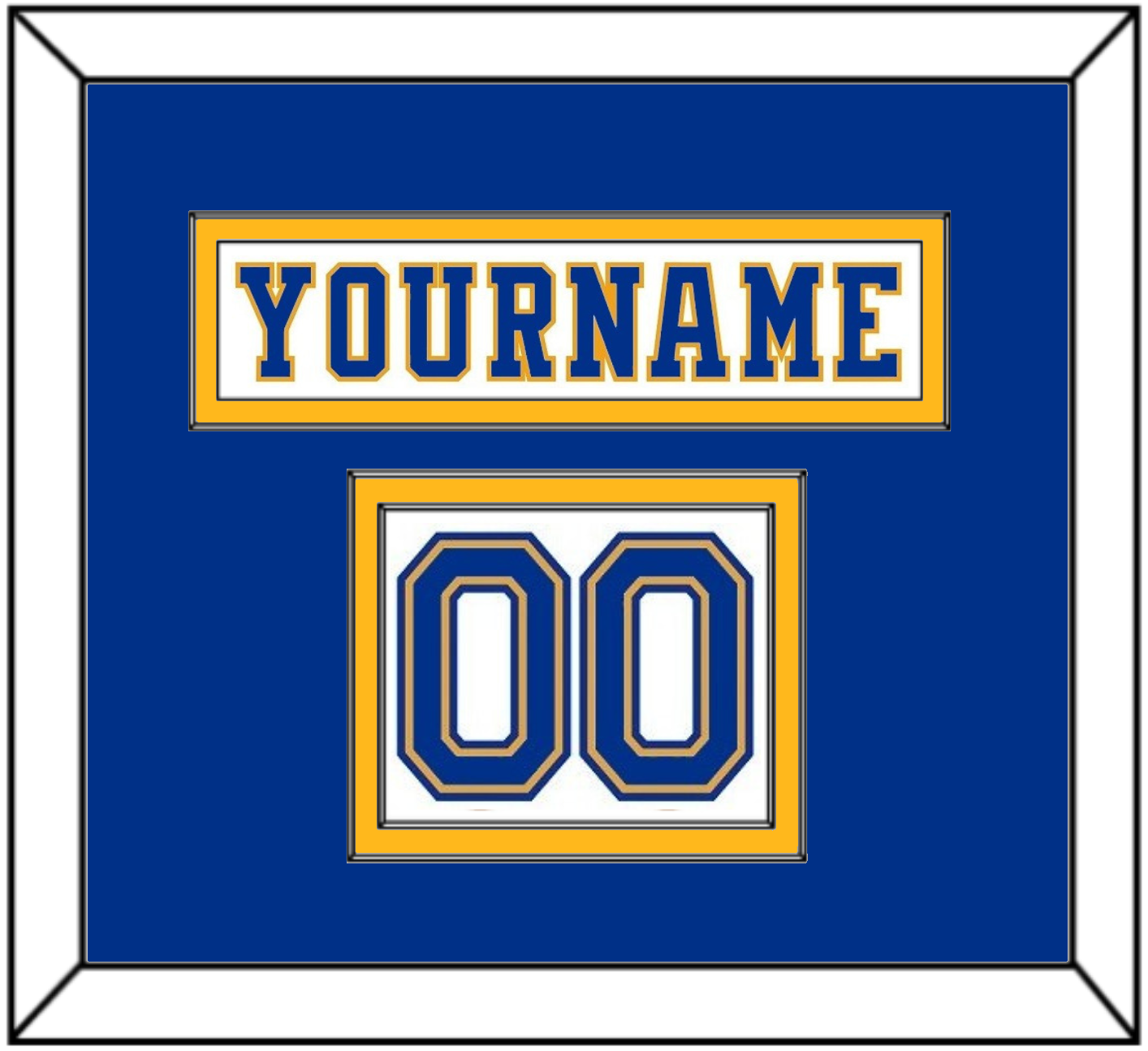 St. Louis Nameplate & Number (Shoulder) - Home White (1974-1984) - Signature Tier 2