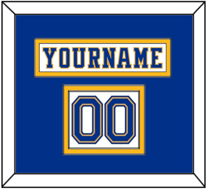 St. Louis Nameplate & Number (Shoulder) - Home White (1974-1984) - Signature Tier 2