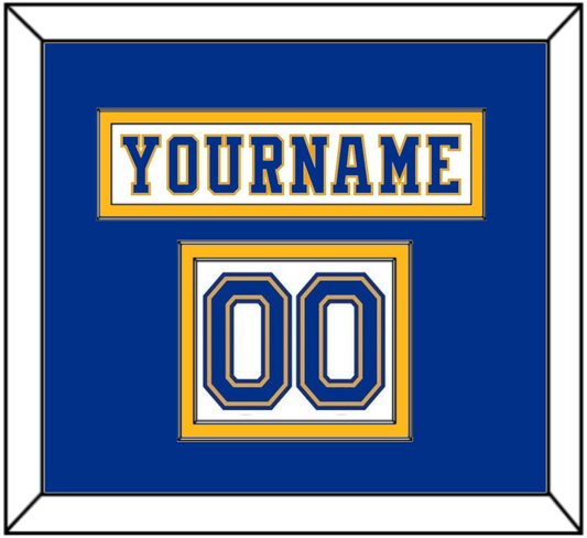St. Louis Nameplate & Number (Shoulder) - Home White (1974-1984) - Signature Tier 2