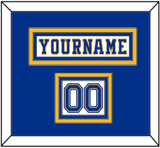 St. Louis Nameplate & Number (Shoulder) - Home White (1974-1984) - Triple Mat 2