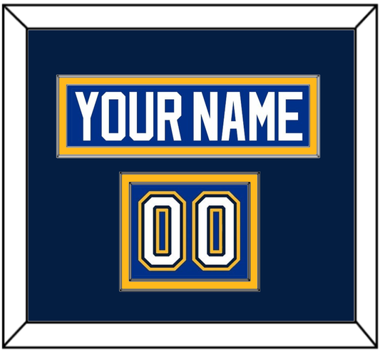 St. Louis Nameplate & Number (Shoulder) - Alternate Blue - Signature Tier 3