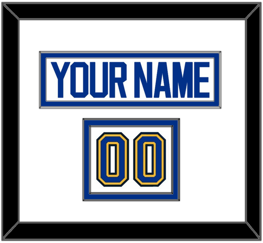 St. Louis Nameplate & Number (Shoulder) - Road White (2017-2025) - Signature Tier 1