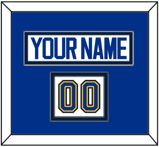 St. Louis Nameplate & Number (Shoulder) - Road White (2017-2025) - Signature Tier 3