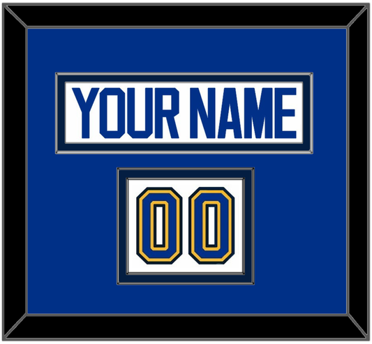 St. Louis Nameplate & Number (Shoulder) - Road White (2017-2025) - Signature Tier 3