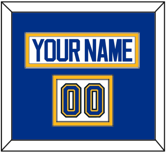 St. Louis Nameplate & Number (Shoulder) - Road White (2017-2025) - Signature Tier 2