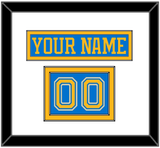 St. Louis Nameplate & Number (Shoulder) - Alternate Blue (2018-2025) - Double Mat 1