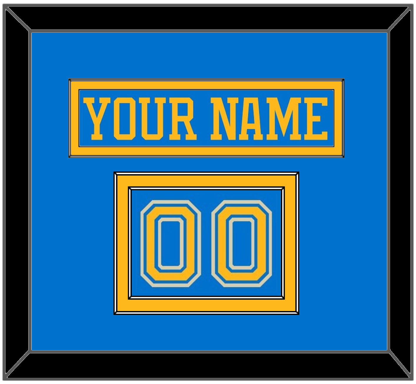 St. Louis Nameplate & Number (Shoulder) - Alternate Blue (2018-2025) - Signature Tier 2
