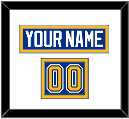 St. Louis Nameplate & Number (Shoulder) - Home Blue (2007-2014) - Signature Tier 1