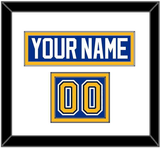 St. Louis Nameplate & Number (Shoulder) - Road/Home Blue (1998-2007) - Signature Tier 1
