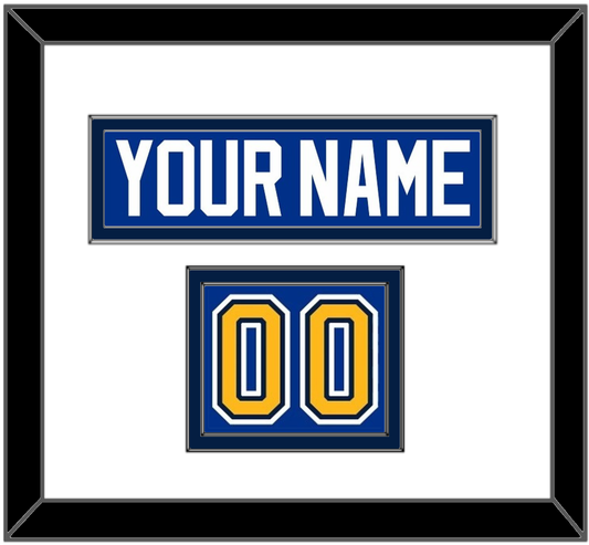St. Louis Nameplate & Number (Shoulder) - Road/Home Blue (1998-2007) - Signature Tier 2