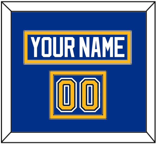 St. Louis Nameplate & Number (Shoulder) - Road/Home Blue (1998-2007) - Signature Tier 3
