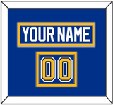 St. Louis Nameplate & Number (Shoulder) - Home Blue (2014-2017) - Double Mat 3