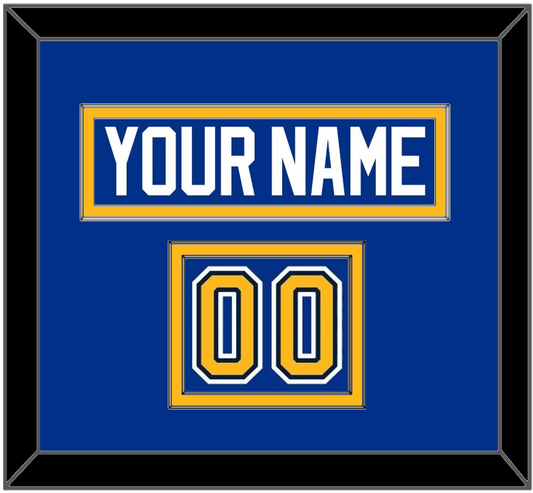 St. Louis Nameplate & Number (Shoulder) - Road/Home Blue (1998-2007) - Signature Tier 3