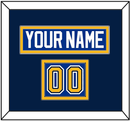 St. Louis Nameplate & Number (Shoulder) - Home Blue (2014-2017) - Signature Tier 4